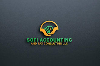 design modern consulting, accounting, financial, tax and marketing logo