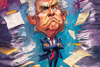 make a political cartoon art