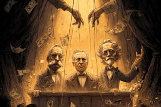 do a political cartoon art