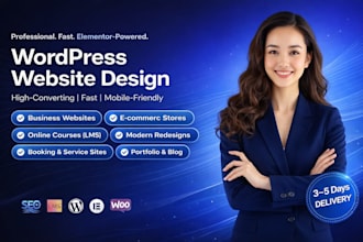 design, redesign ai wordpress website with elementor pro