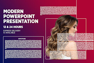design a professional and modern powerpoint presentation