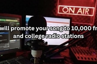 promote your song to 10,000 fm and college radio stations