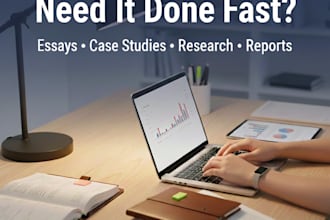 do urgent essay writing, case study analysis, research, and summary