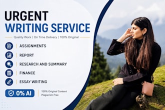 essay writing, report, research and summary writing, assignment, finance