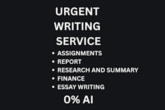 essay writing, report, research and summary writing, assignment, finance