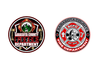design modern fire fighter logo