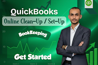 do US accounting and bookkeeping using quickbooks online, reconciliations