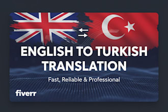 translate english to turkish or turkish to english professionally