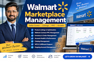 manage your walmart seller center listings and PPC