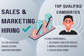 fill sales and marketing roles with qualified candidates