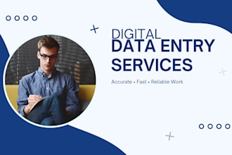 do fast and accurate data entry and typing work