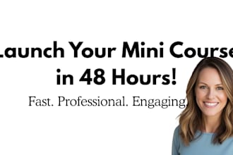 create a mini mental wellness course or workshop in 48 hours