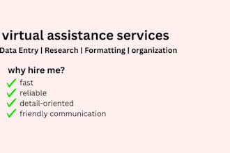 do your virtual assistant tasks like data entry, formatting, organization