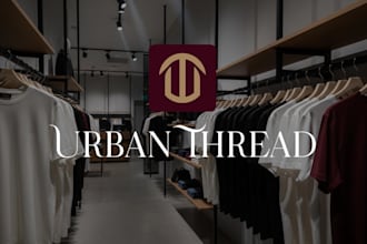 create urban streetwear fashion clothing brand and custom logo for business