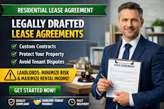 draft a custom residential lease agreement for landlords and property owners