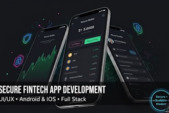 modern UI UX design for saas fintech bank ios app crypto wallet figma prototype