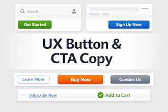 do UX button labels and cta microcopy for apps and website