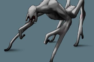 draw creature concept art