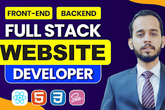 do custom website development as full stack web developer