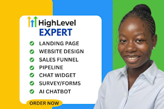 gohighlevel landing page gohighlevel website design go highlevel sales funnel