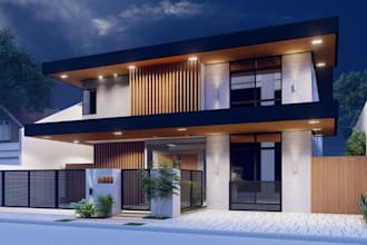 redesign real estate building, facade renovation, balcony rendering, cgi duplex