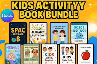 design canva kids activity page canva template printable fun learning sheets