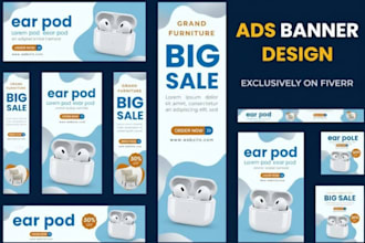 do shopify banner, google ads banner, hero banner, linkedln banner, vinyi banner