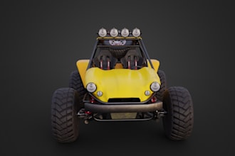 high detail 3d buggy car for game,dune buggy render,sport car,automotive wheel