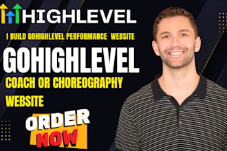 build gohighlevel performance coach website choreograph website in gohighlevel