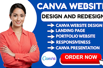 canva website design landing page canva presentation canva ugc portfolio