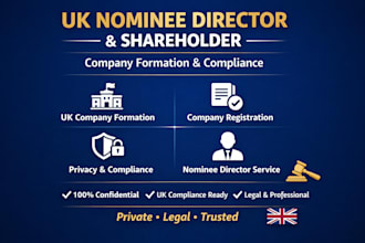 be your UK nominee director and shareholder for company formation and compliance