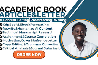 edit format proofread academic books manuscripts and novel on mental well being