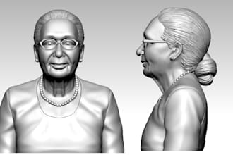 sculpt 3d head bust model 3d portrait 3d statue 3d face 3d miniature 3d printing