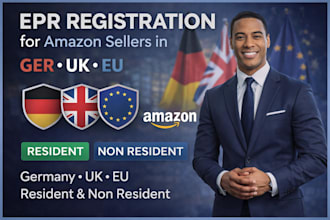 epr registration for amazon sellers in ger, UK and eu resident and non resident
