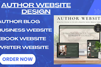 design author website, ebook website, book author website