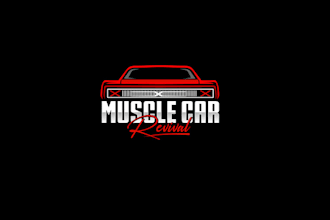 design muscle car event race logo