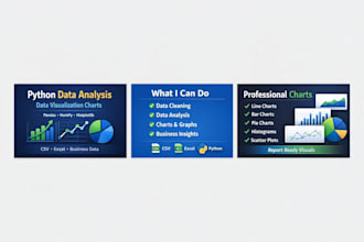 do python data analysis with charts and graphs