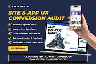 audit your website or app UX for usability and conversion issues