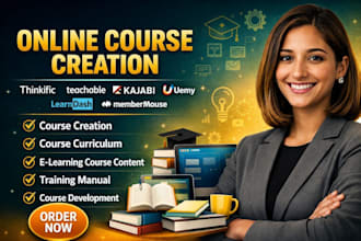 create online course content training manual elearning coursecurriculum creation