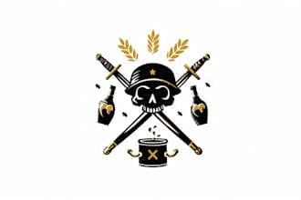 design greek themed military intelligence company logo