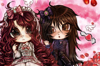 draw full body chibi for u