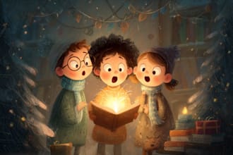 create a cute character for children book