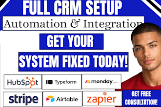 automate hubspot zapier trello monday crm jobber stripe slack typeform airtable