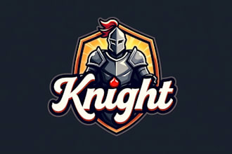 make different knight warrior logo design