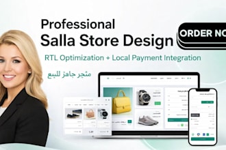 design your salla store with professional arabic rtl optimization, local payment
