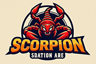 design high quality scorpion logo