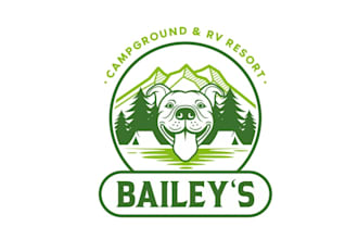 design best quality campground rv resort logo