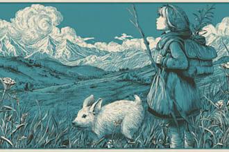 create artistic linocut illustration with fast delivery