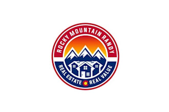 design amazing skier jumping off house logo