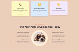 develop a pet adoption platform